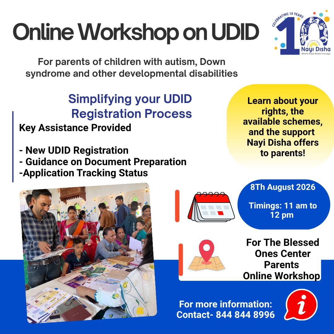 Online Workshop on UDID — Nayi Disha & The Blessed Ones Center